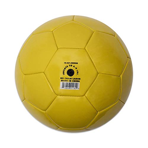 Champion Sports Extreme Series Soccer Ball Regulation Size 5 - Collegiate, Professional, And League Standard Kick Balls - All Weather, Soft Touch, Maximum Air Retention - For Adults, Teenagers, Yellow #TOP1