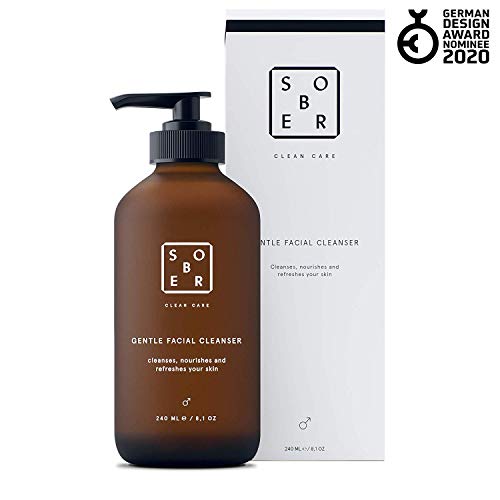 Preisvergleich Produktbild sober® / Gentle Facial Cleanser / Milde Gesichtsreinigung für Männer mit Aktivkohle gegen Mitesser, Pickel und Akne