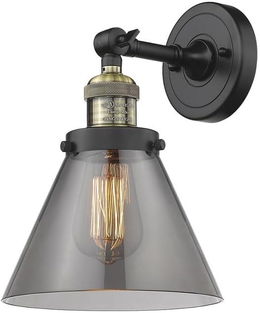 Innovations 203-BAB-G43 1 Light Sconce, Black Antique Brass