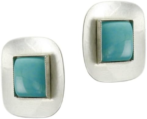 Silver and Turquoise Clip on Earring