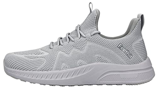 Feethit Sneakers voor heren, sportschoenen, loopschoenen, gymschoenen, tennisschoenen, fitness, joggen, wandelschoenen, lichtgewicht, ademend, vrije tijd, straatloopschoenen, instapschoenen - Afbeelding 4