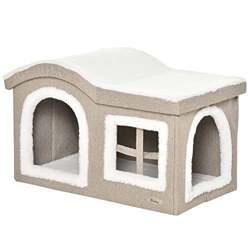 Camas Gatos Grandes Cerradas Marca Pawhut