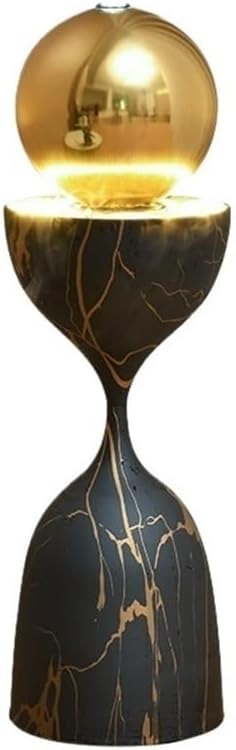 Outdoor Fountains Floor Standing Circulating Water Fountain, Light Luxury Interior Decoration Ornaments, Opening and Housewarming Gifts Garden Water Fountain(Black)