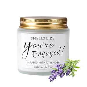 Verlovingscadeau, huwelijksgeschenken voor bruidspaar, geurkaarsen in glas, geschenken voor koppels (lavendel)