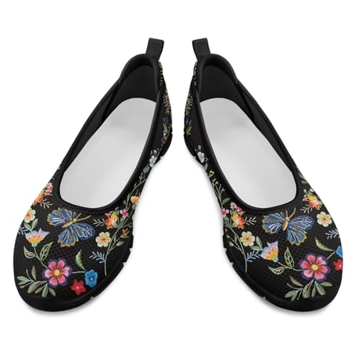 Image of Walking Shoes Women Breathe Mesh Slip On Sneakers Women Comfortable Lightweight