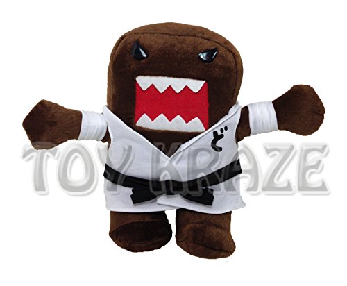 DOMO KUN KARATE PLUSH! WHITE NINJA BROWN MEDIUM ANIME DOLL NANCO 9`` NEW ^G#fbhre-h4 8rdsf-tg1329780