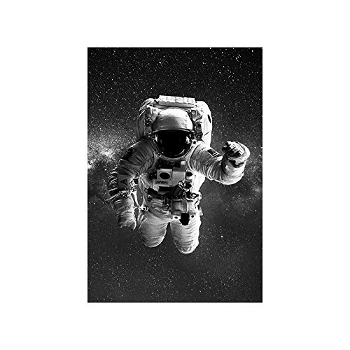 Toile astronaute noir et blanc triptyque 50x70cm impression haute definition - 3