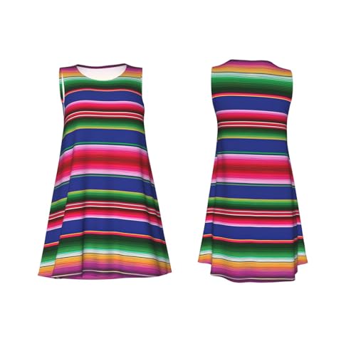 Robe d'été sans manches à rayures ample pour vos journées décontractées à la plage - 4