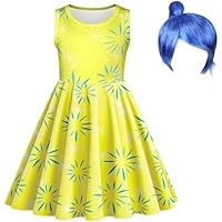 DiULi Disfraces de Cosplay para Niñas, Disfraz Del Revés, Vestir