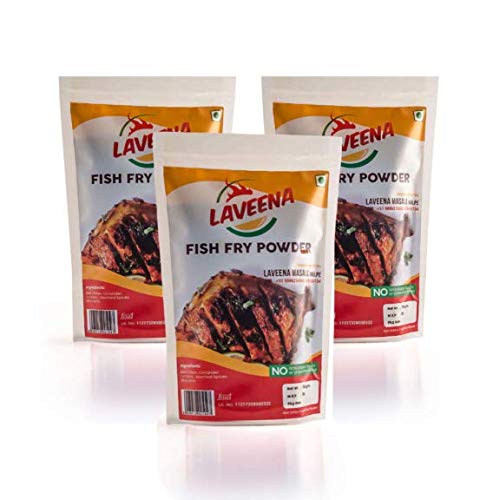 Laveena Masala Fish Fry Masala Powder pack of 10 (100gms each) (B0839GT4LR) Amazon Price History, Amazon Price Tracker