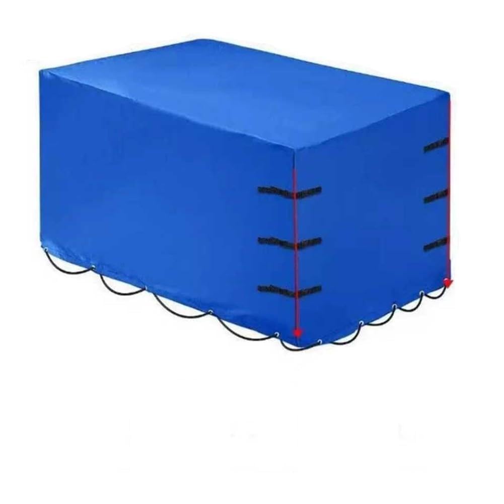 Funda negra para remolque utilitario 420D, Oxford, impermeable, resistente al viento, UV, para volcado resistente, plegable, 210 x 114 x 90 cm