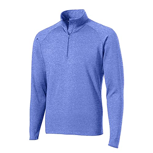 SPORT-TEK 174 Tall Sport-Wick 174 Stretch 1/2-Zip Pullover. TST850 2XLT True Royal Heather