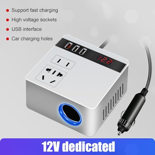 Adaptateur voiture avec charge rapide 150W pour PC et compresseur