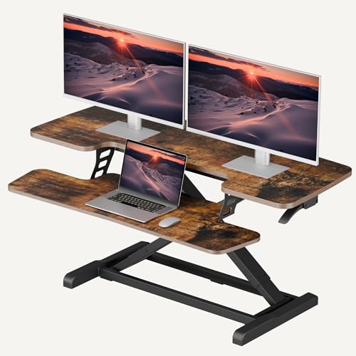 SANODESK 40" Spring-Assist Standing Desk Converter