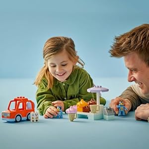 Amazon.co.jp - レゴ® デュプロ ブルーイとアイスクリームを買いに行こう 10458