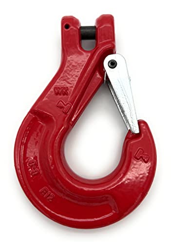 Foto von Befestigungstechnik F.R. | Gabelkopfhaken | 2,0 t für 8mm Kette | 1 Stk. | Lasthaken rot lackiert GK8 Haken für Anschlagkette Kettenhaken (2,00 t - 2000kg | Ø8mm Kette)