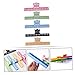 WHAMVOX 5Pcs Piano Score Clips Durable Musical Score Holders for Easy Page Turning Smooth Edges Convenient Music Reading Supplies