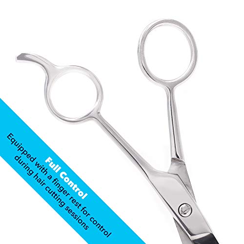 Equinox Professional Hair Scissors - Hair Cutting Scissors Professional - 6.5” Overall Length - Barber Scissors For Men And Women - Premium Shears For Salon And Home Use (Ice Tempered - Silver) #TOP1