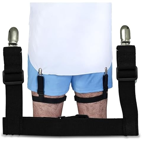 Shirt Stay Plus Garter Style Shirt Tucker Holder Shirt Stays for Men Police and Military from (Select Series) Made in the USA(1 Pair of Shirt Keepers) Cover