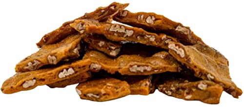 Oklahoma's #1 Voted Pecan Brittle (8 Oz) Buttery, Nutty, Sweet And Salty, Peanut Brittle, Honey Cinnamon, Jalapeno Pecan Brittle, Dutch Addictions Brittle Factory (Pecan Brittle) We Use Native Pecans In Our Pecan Brittle, Gluten Free #TOP3