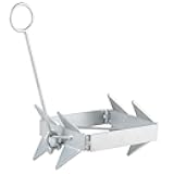DorBuphan Boat Anchor 13LBS/19LBS/25LBS, Hot-Dipped Galvanized Folding Anchor, Boat Slide Cube Anchor (Box Style) Suitable for Different Size Boats