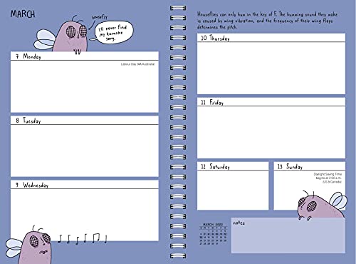 Sad Animal Facts Weekly Planner 2022