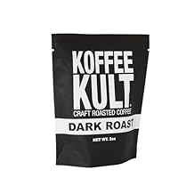 Koffee Kult Dark Roast Whole Bean Coffee - Premium Arabica Coffee Beans for Caffeine Enjoyers Seeking Bold, Rich Flavor and Aroma in Every Cup - Perfect for Brewing Enthusiasts Whole Bean,2oz