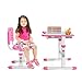 Yosoo Health Gear Table D'étude de L'école, Hauteur Réglable Enfants Bureau et Chaise Ensemble, Ensemble Bureau et Chaise d'étude pour Enfants pour la Lecture, L'écriture