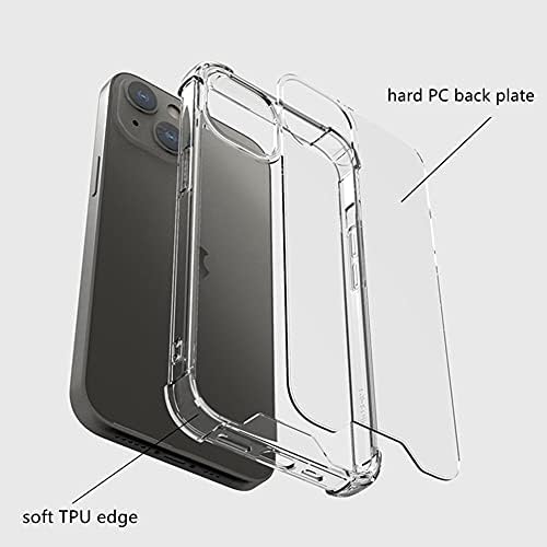 Melomon Case for iPhone 13 Mini, Clear Case with Shockproof Bumper, Anti-slip Transparent TPU Cover for iPhone 13 mini (5.4 Inch)
