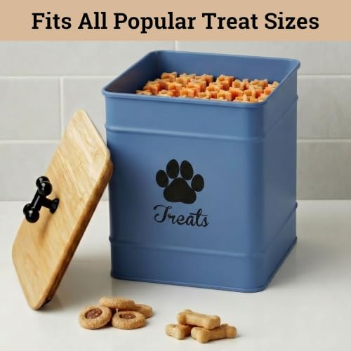 Image of Dog Treat Container Airtight, 6 inchW x 8 inchH, Powder Coated, 12 Cup Capacity