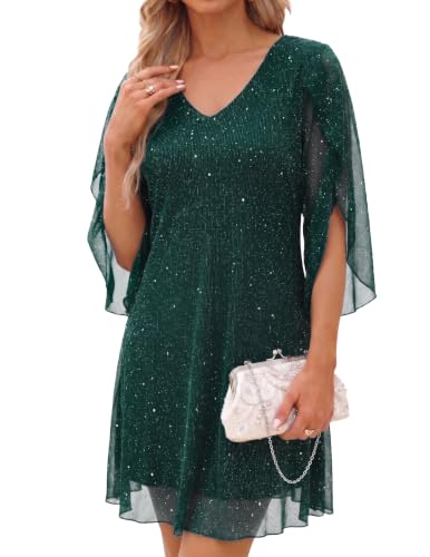 Zelroxa Womens Sequin Cocktail Short Sparkly Formal Wedding Guest Dress