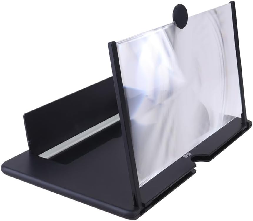 Happyyami Mobile Phone Screen Magnifier 10.23In Large 3D Video Amplifier Stand Holder for Hands-Free Viewing Clearer Display Phone Accessories for Seniors Kids