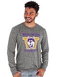 Reserve Collection by Blue 84 Washington Huskies Long Sleeve T Shirt TriBlend Retro Vintage, Heather, Medium