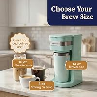 Elite Gourmet EHC113M Personal Single-Serve Compact Coffee Maker, Mint — image 7