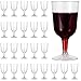 Produktbild MATANA 48 Premium Elegante Plastik Weingläser, Weingläser aus Kunststoff, 180ml - Weinbecher für Hochzeiten, Geburtstage, Picknicks, Outdoor-Partys - Transparent - Stabil & Mehrweg