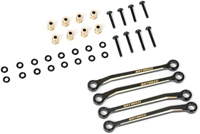 RC Crawlers Truck Upgrade Parts for FMS FCX24M Discovery/Range Rover/ D110: Brass Lower Chassis Link Set