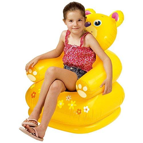 Image of ANG Inflatable Teddy Chair with Inflatable Kids Water Bath Tub Pool for Kids (2-Feet)