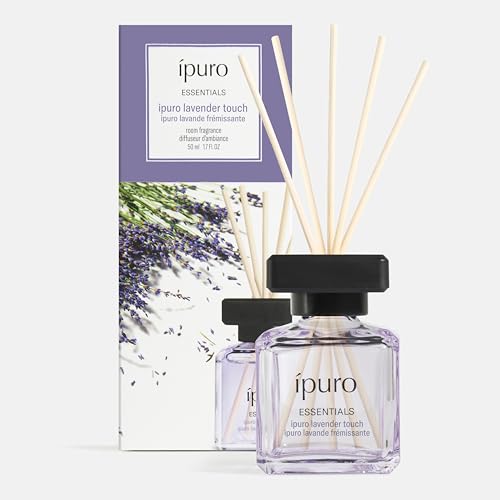 ipuro Essentials LAVENDER TOUCH Raumduft mit Stäbchen 50 ml - Raumerfrischer mit Lavendel, Zitrus, Blüten… – Ansicht 1