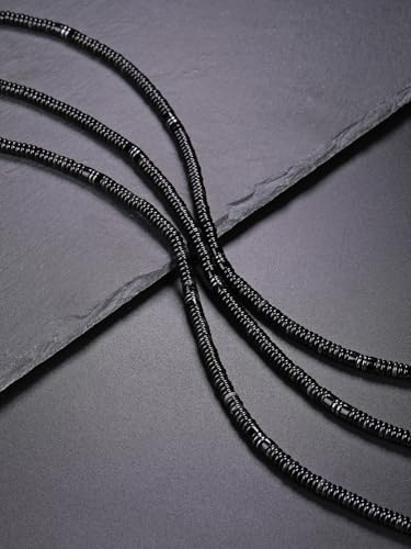 Top Plaza Healing Crystal Tigers Eye Stone Necklace for Men Natural Gemstone Beaded Necklaces Handmade Stress Relief Balance Protection Amulet Necklace Jewelry Gifts3