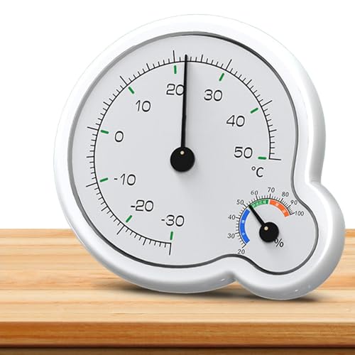 Analoge Innenthermographie: Präzisionshygrometer und Temperaturmesser, Wetteranzeige, Temperaturmesser, Messgerät, klassischer analoger...