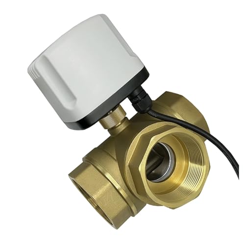 Válvula de bola de latón motorizada DN50 de alta resistencia 12V 4