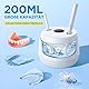 Ultraschallreinigungsgerät 45000Hz UV Ultraschallreiniger 200ML Dental Pod - Ultrasonic Cleaner für Zahnersatz, Retainer, Aligner Zahnschiene, Prothesen, Schmuck mit digitalem Timer