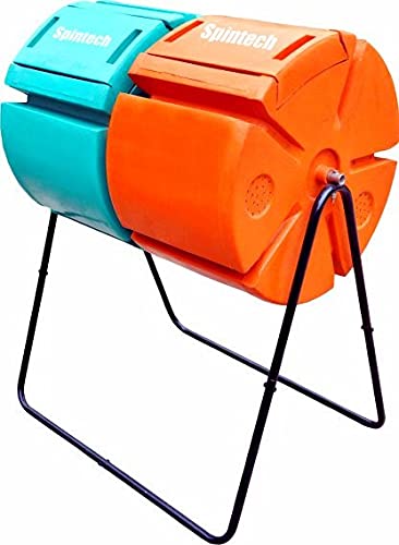 Spintech Polyethylene Portable Twin Drum Composter (120 LTR)