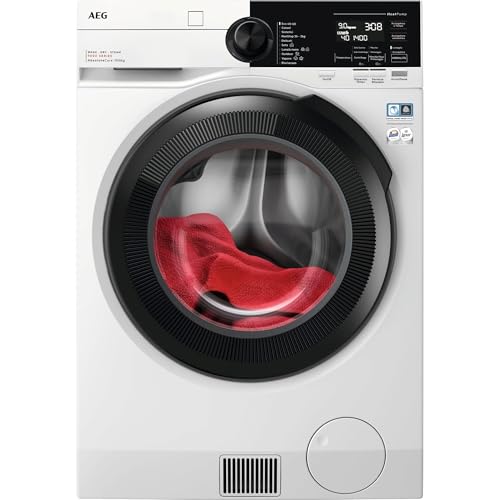 AEG Lavasciuga Libera installazione, LWR9E106AB, Ökokombi Serie 9000, 10+6 Kg, con Pompa di Calore, Tecnologia SensiDry, 1551giri/min, 76 dB(A), Classe B, Bianco