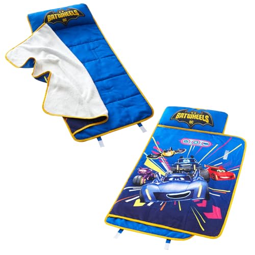 Image of Super Soft Plush Toddler Quilted Nap Mat with Built in Blanket and Pillow