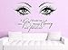 Produktbild Beauty Eye Wandtattoo Make-up Vinyl Aufkleber Beauty Salon Girl's Eye Art Vinyl Schlafzimmer Dekoration 57X80cm