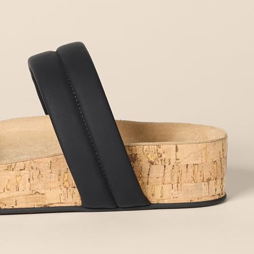 Image of Amazon Essentials Women's Two Strap Slide Cork Sandals | Casual Sandals