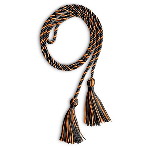 Image of Endea Graduation Single Honor Cord Two-Color (Black /Orange)