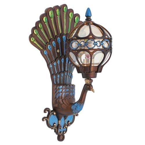 Peacock Vintage Art Wall Lamp