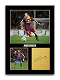 HWC Trading Andres Iniesta Barcelona Geschenke Gedrucktes 